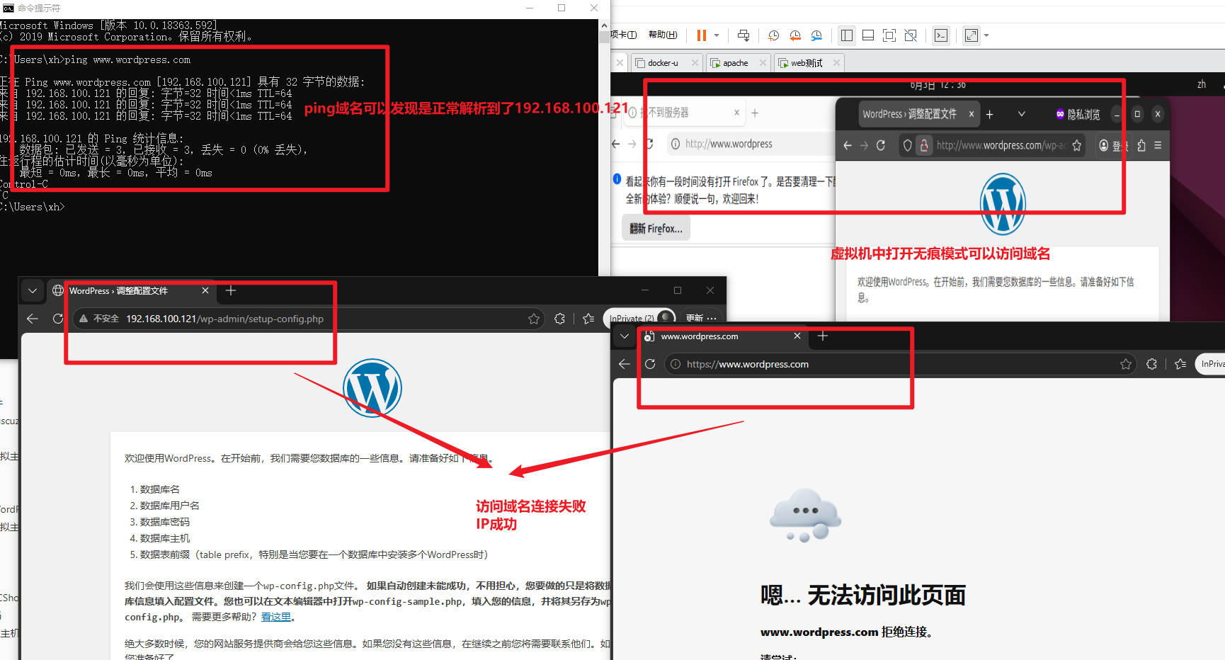 域名访问问题示例